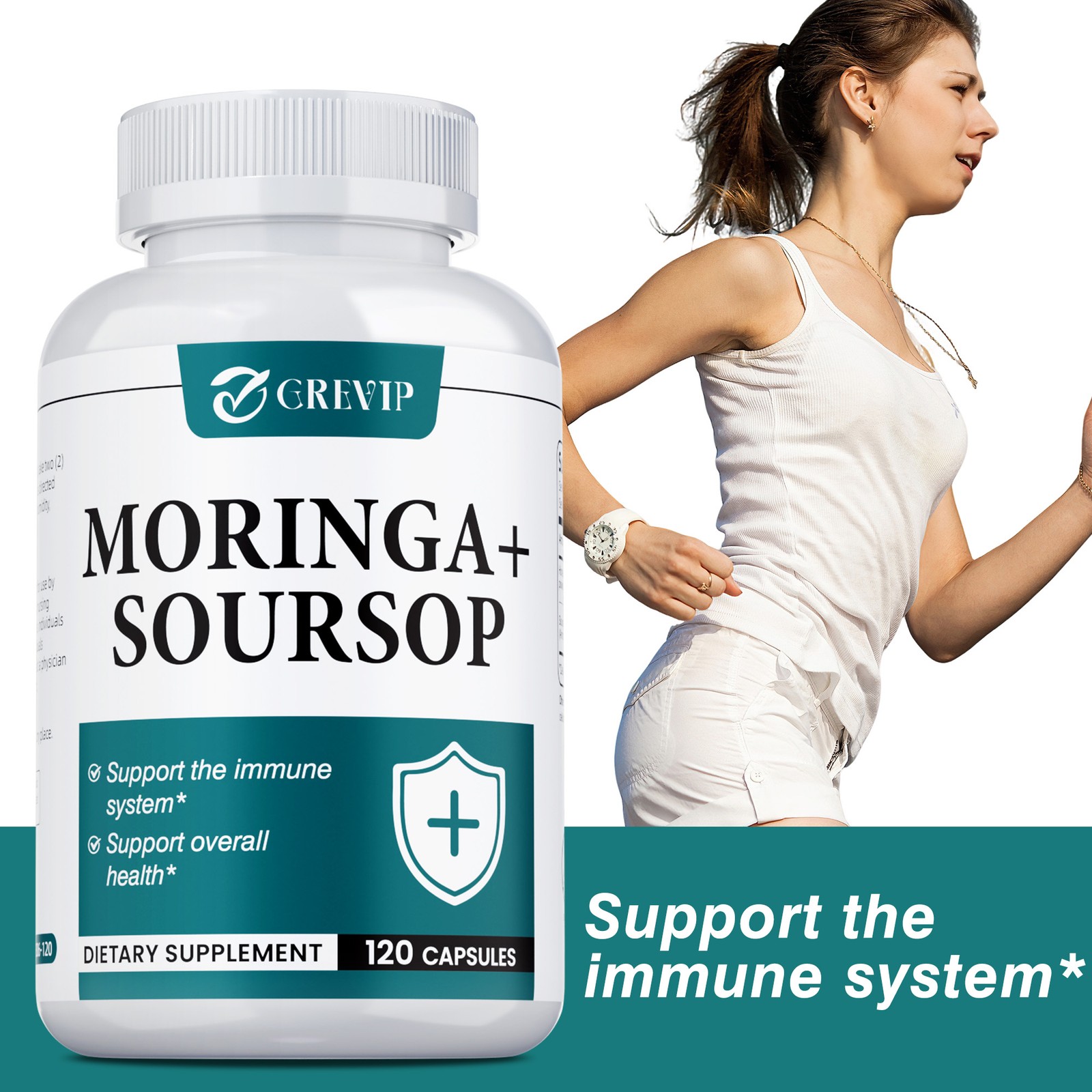 Moringa + Soursop 120pcs – Supports Cellular Health, Antioxidants, Improves Mood