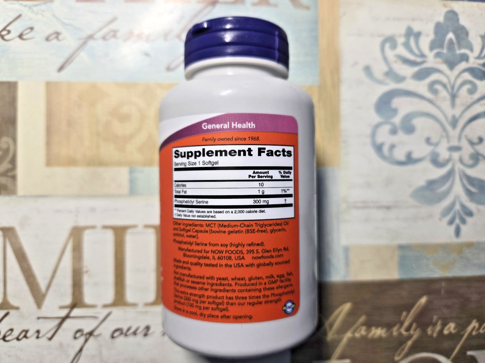 NOW Foods Phosphatidyl Serine 300 mg – 50 Softgels – Expires 01/2027
