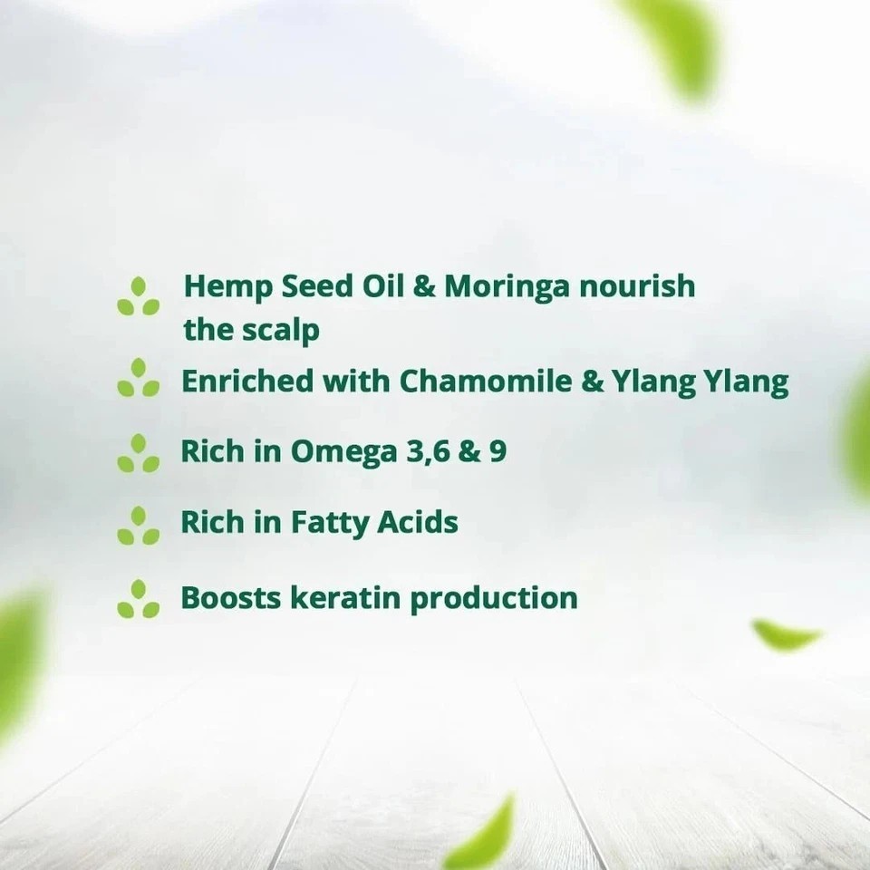 Hampa Hemp Moringa Hair Oil For Hydrates Hair 100ml