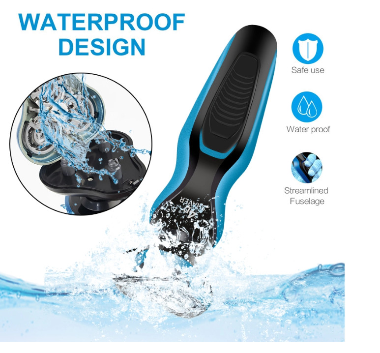 4-in-1 Electric Shaver Razor Waterproof Cordless Rechargeable Head Beard Trimmer