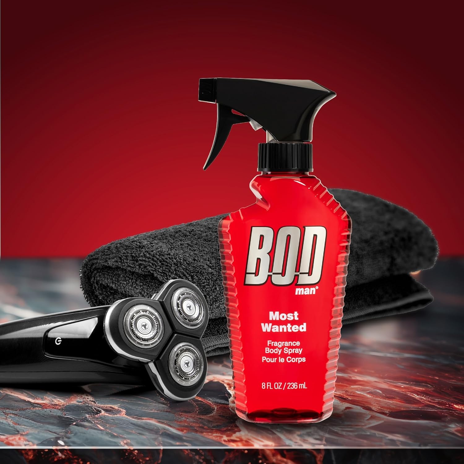 BOD man Fragrance Body Spray, Most Wanted, 8 fl oz 8 Fl Oz (Pack of 1)