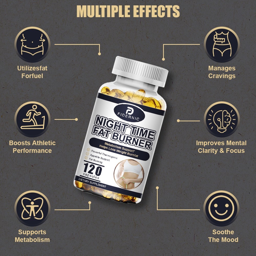 Night Time Fat Burner Supplement For Men Women Weight Loss Appetite Suppressant