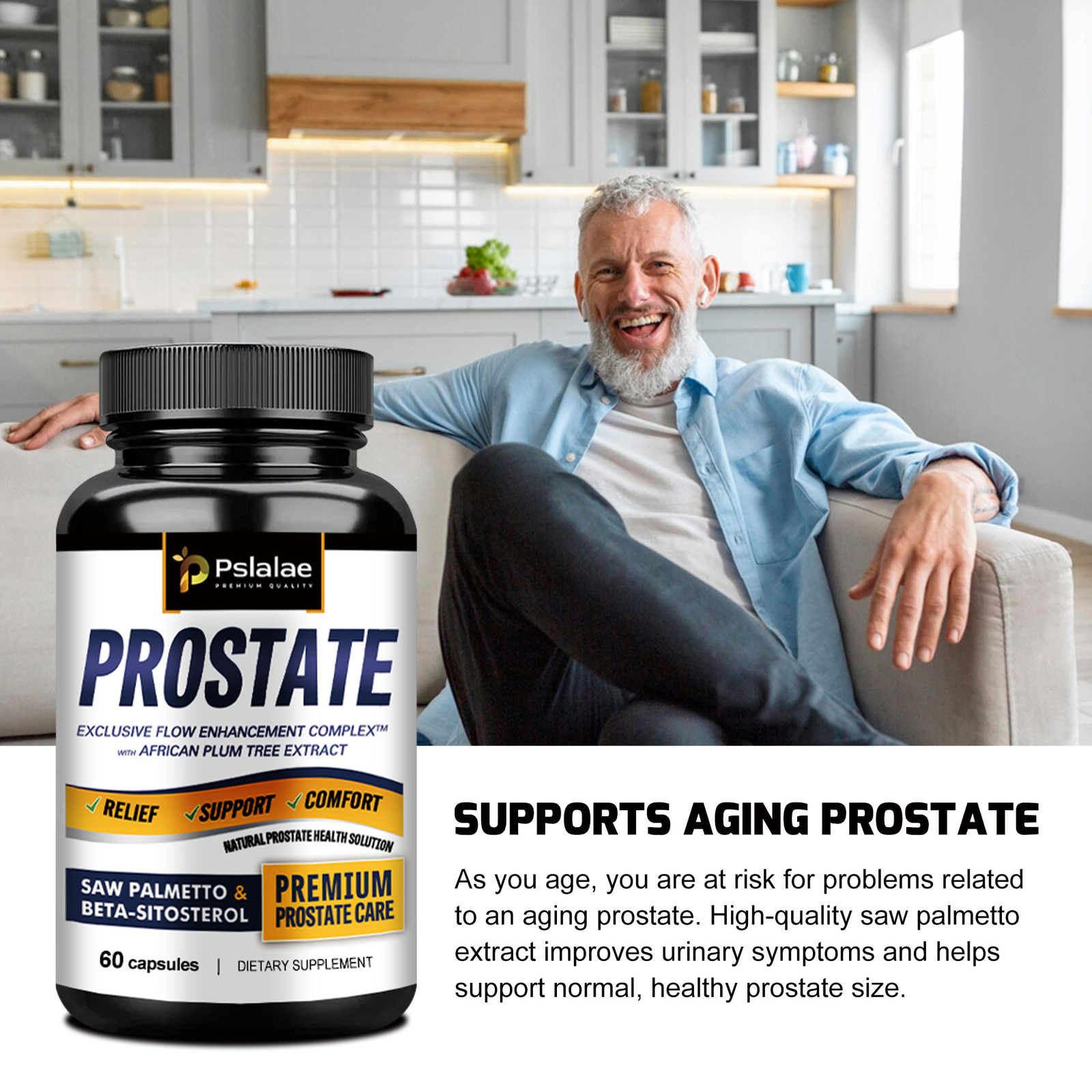 Prostate – Stinging Nettle, Saw Palmetto, Beta-Sitosterol – Urinary Tract Health