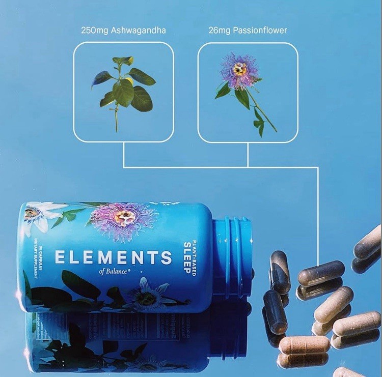 Sleep Stress Aid Capsules Ashwagandha, Passionflower; Melatonin-Free ED:01/2025