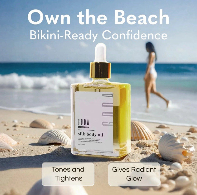 GODA Silk Body Oil Women Firming Anti Aging MoisturizerFormulaShowerOil1.7oz