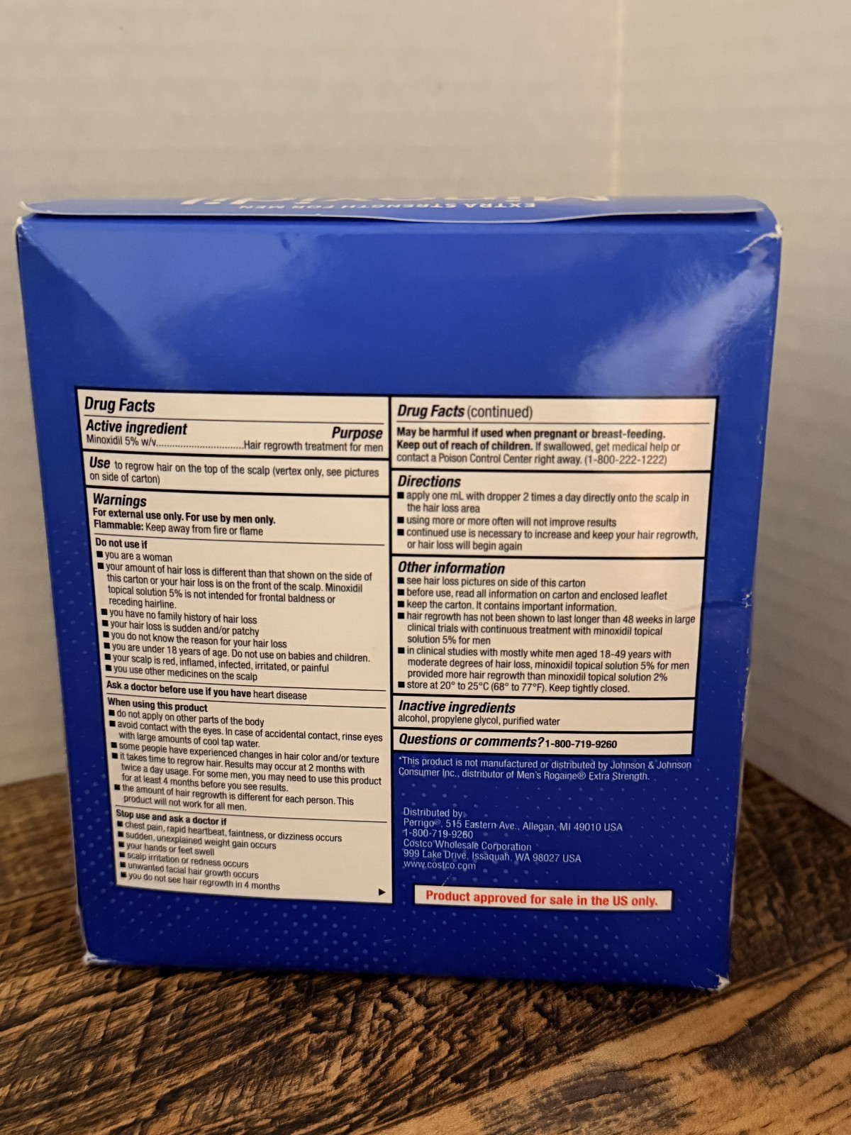 Kirkland Signature Minoxidil 5% Extra Strength Men Hair Regrowth EXP 06/27