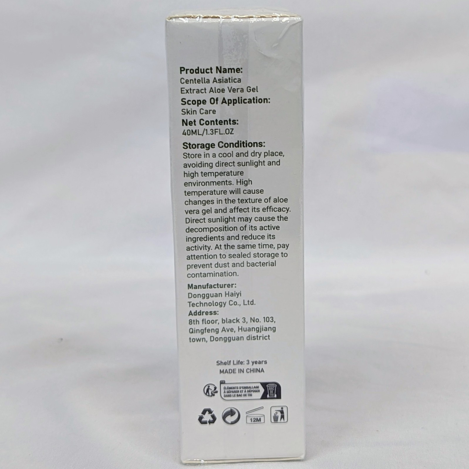 Dimot Centella Asiatica Extract Aloe Vera Gel Hydrating 1.3 fl oz Exp 10/2027