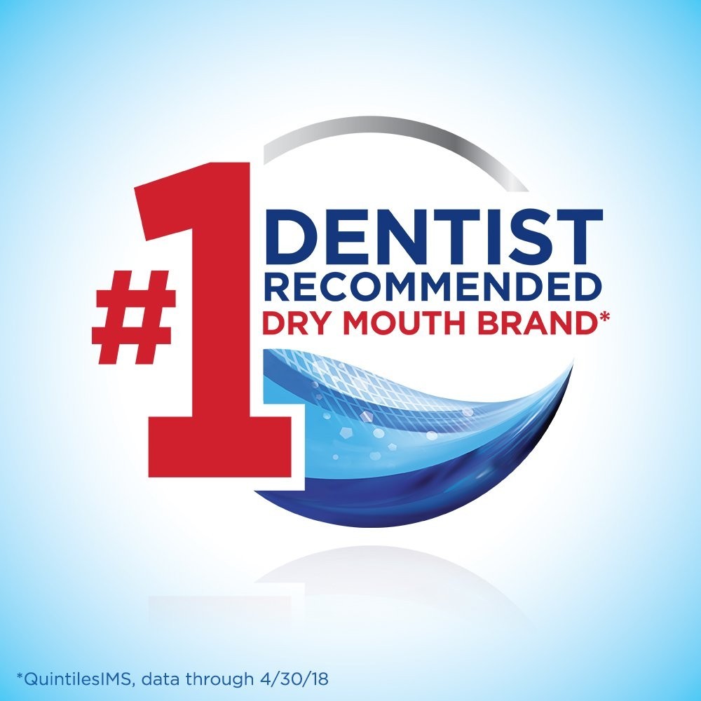 Moisturizing Oral Rinse & Lozenges for Dry Mouth, Alcohol-Free, Mint Flavor, 33.