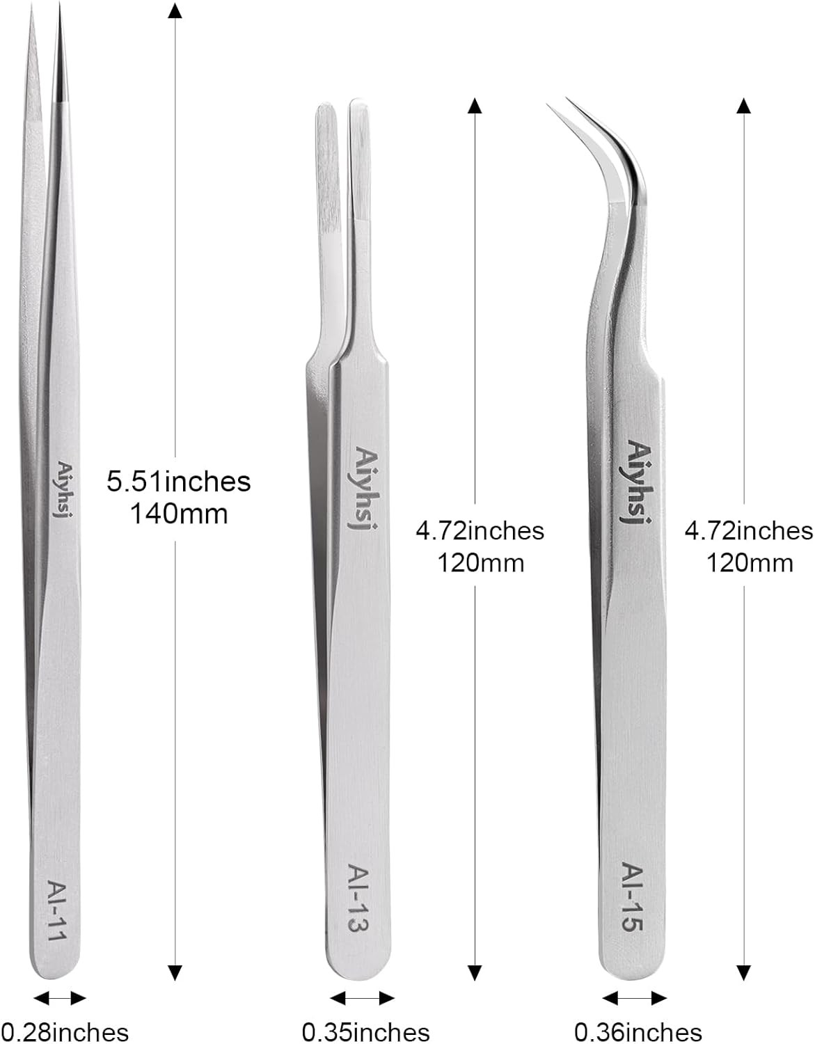 Precision Tweezer, Upgraded Professional Pointed, High-End Stainless Steel Tweez