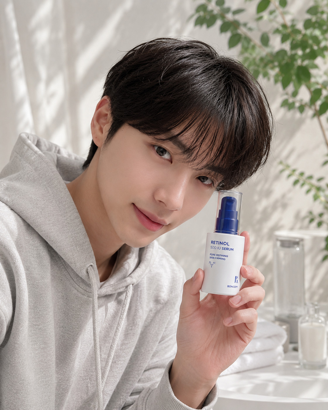K-Beauty Azalea Cream 30g + BONCEPT Retinol 500 IU Serum 30ml Set