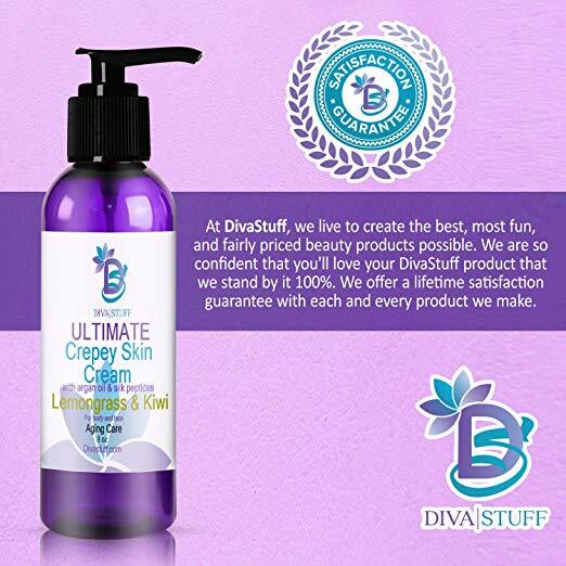 Ultimate Crepey Skin Cream “Lemongrass & Kiwi Scent” for Dry, Aging,Damaged Skin