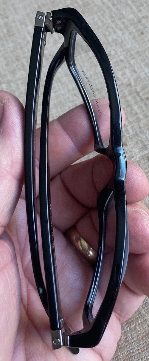 RALPH LAUREN POLO 2033 5001 Shiny Black Full Acetate Frame Men’s Eyeglasses 140