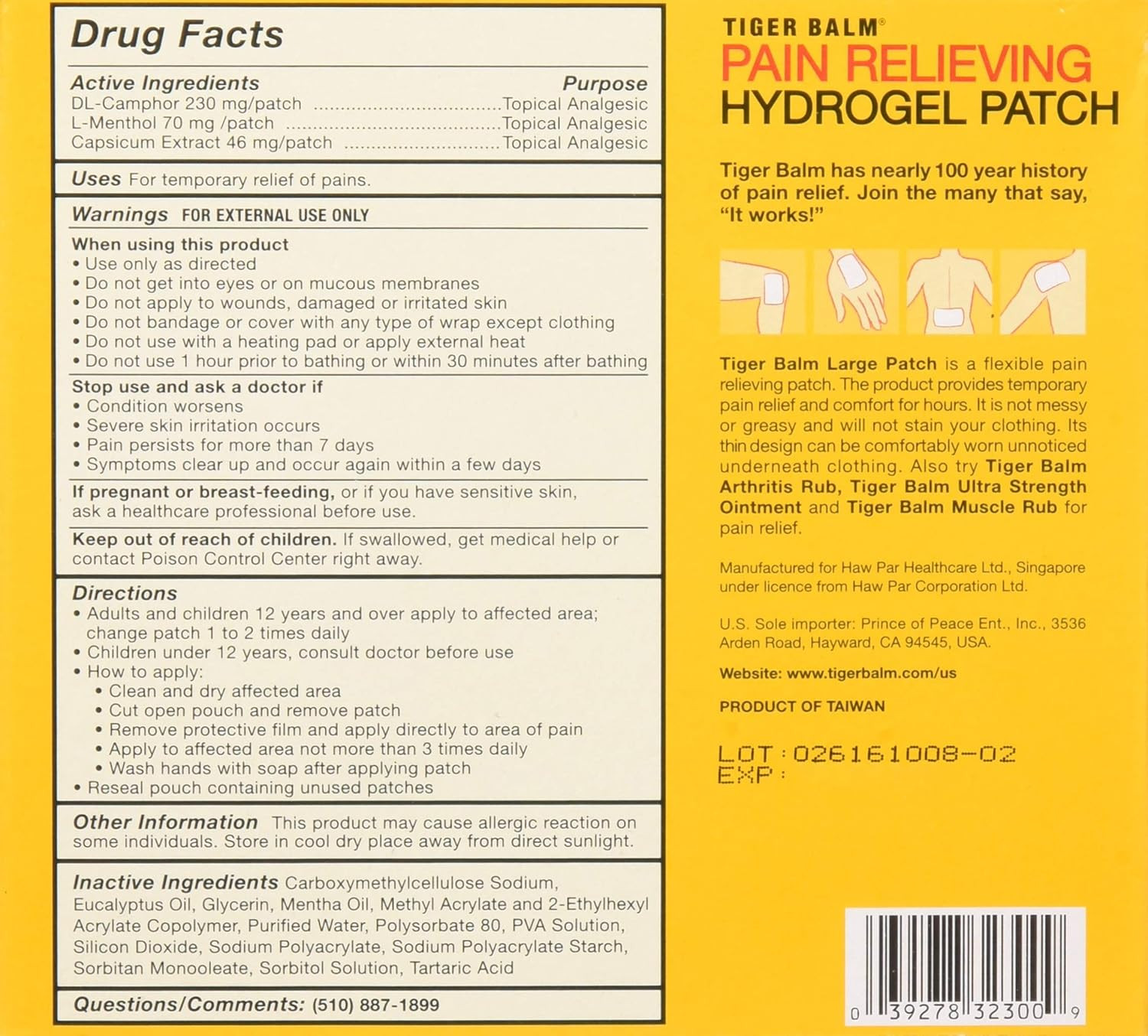 Pain Relieving Patch Large 4 Each 4 Count (Pack of 3)