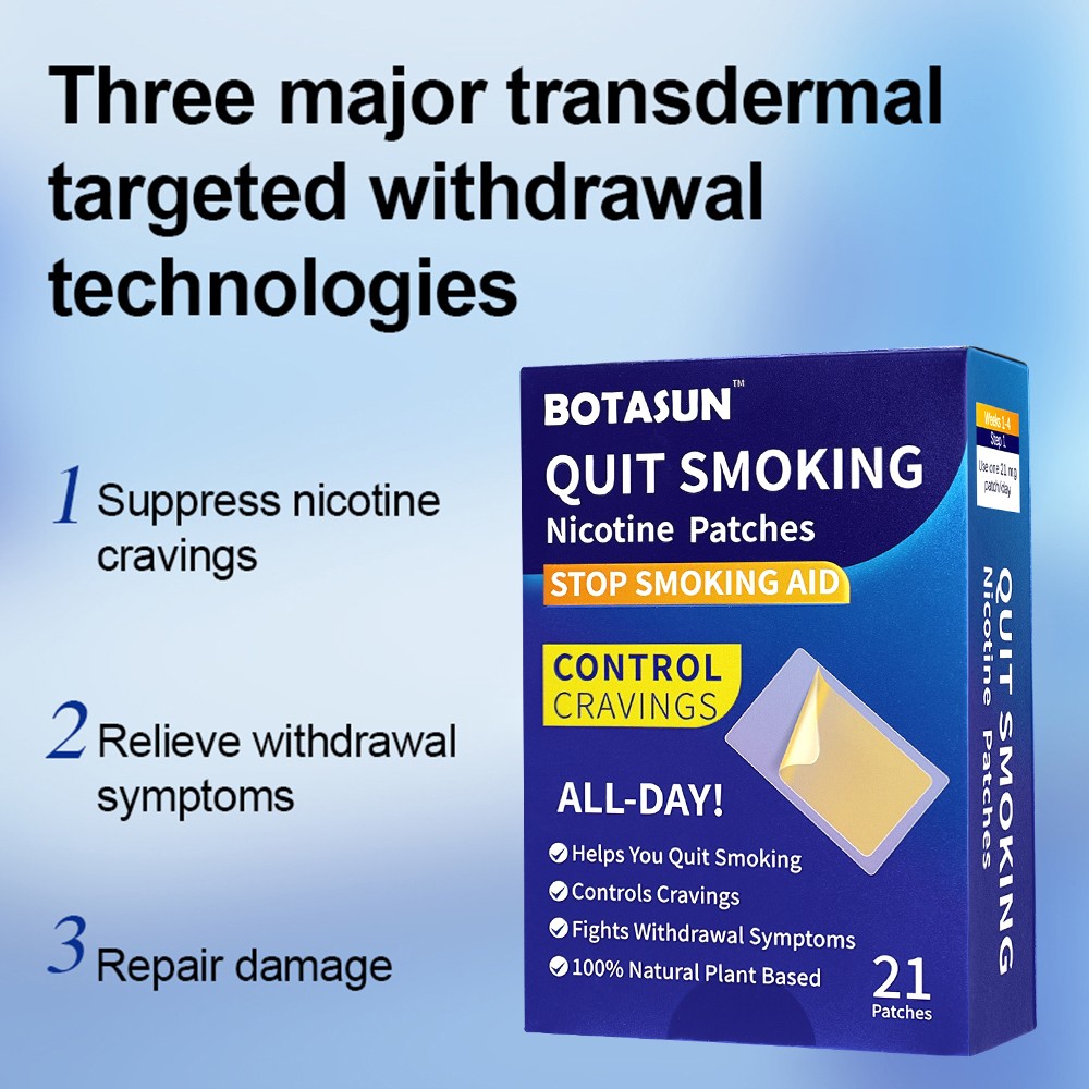 Nicotine Patches 21mg 42 Count, 24H Transdermal Stop Smoking Craving Relief Aid