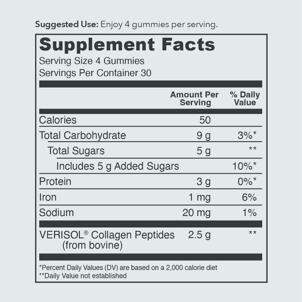 Vital Proteins Collagen Gummies, 2.5g Of Clinically-Tested-EXP:01/2027