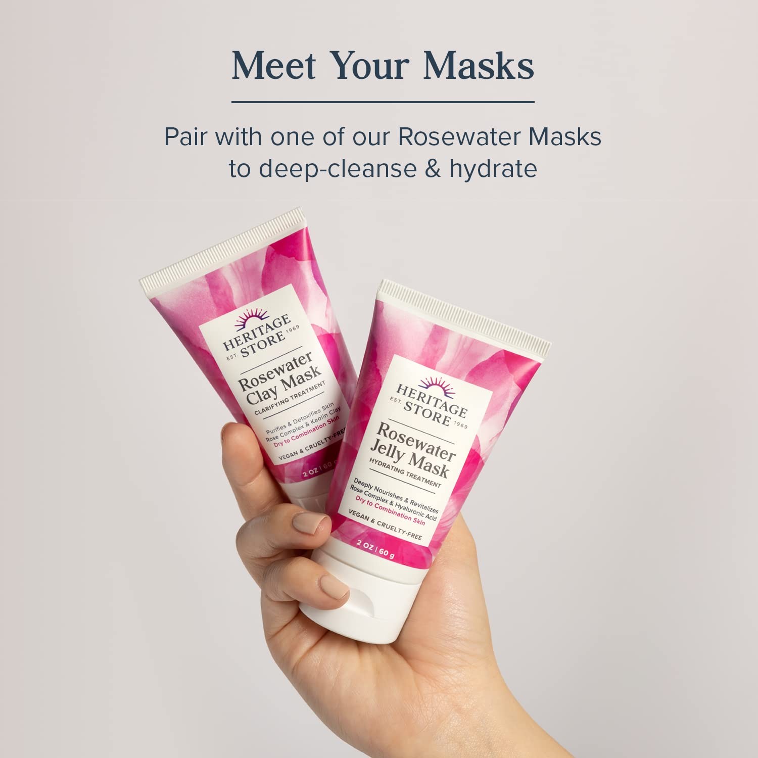 HERITAGE STORE Rosewater – Refreshing Face Mist 8 Fl Oz (Pack of 1), Pink