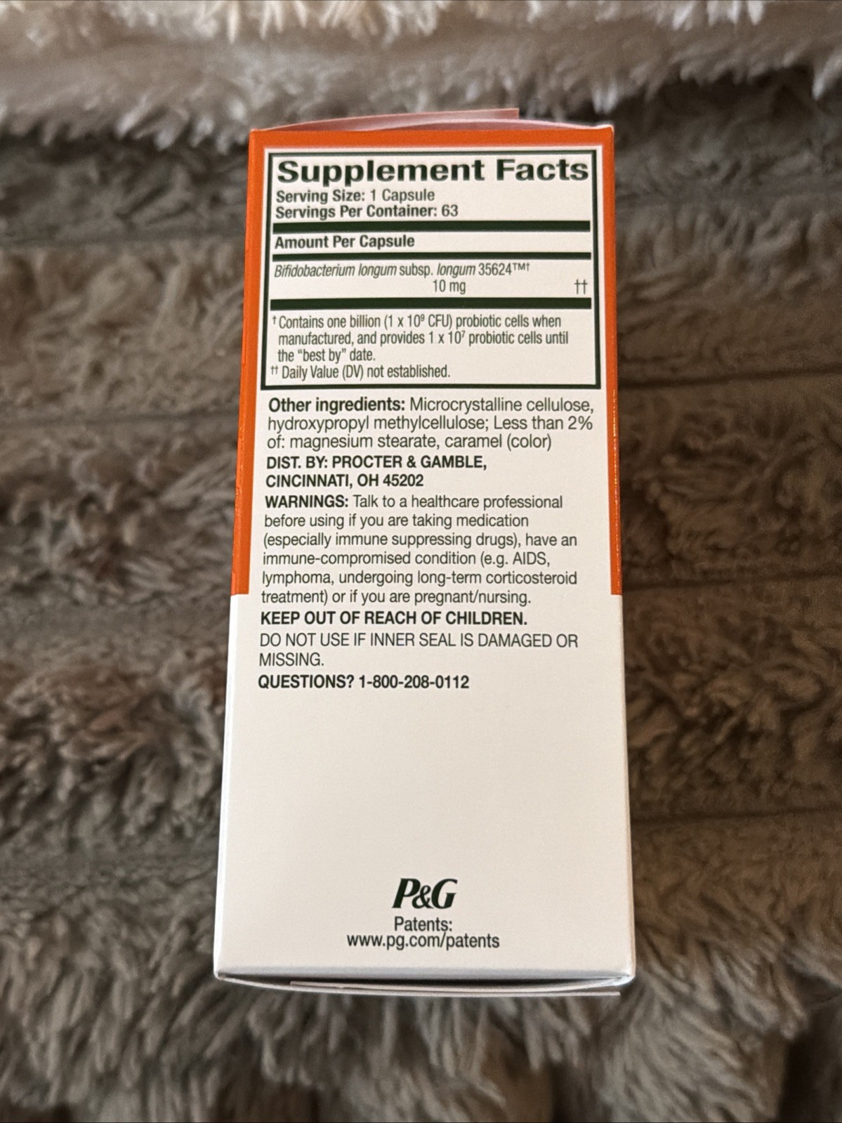 Align Probiotic Digestive Support Pro Formula 63 Ct. Exp. 11/2028 – New/Sealed
