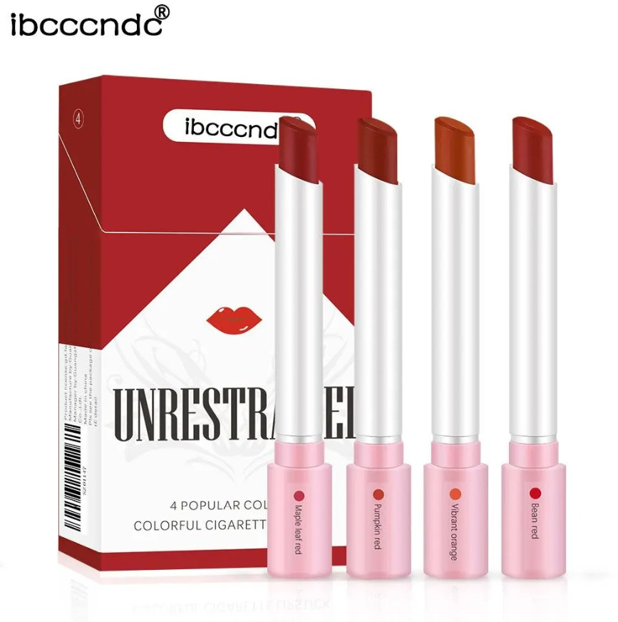 1set 4pcs Waterproof Matte Lipstick Set Long-Lasting Makeup Gift for Women – NEW