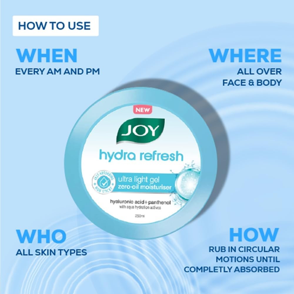 Joy Hydra Refresh Ultra Light Oil-Free Gel Moisturizer for Acne-Prone Skin 150g