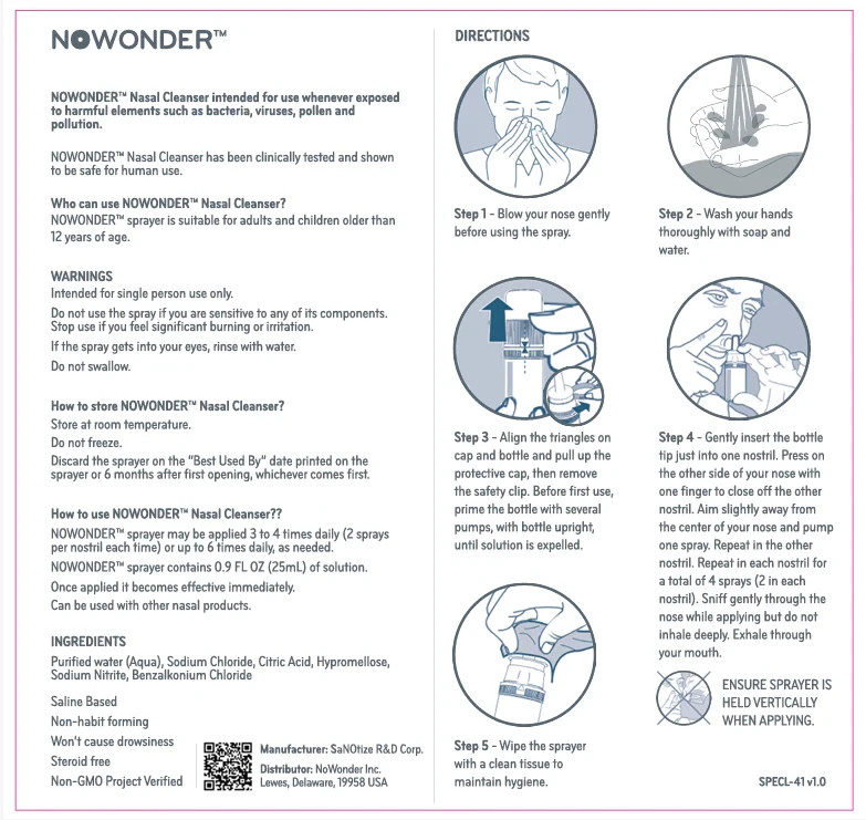 NOWONDER™ Nasal Cleanser – Supports Clear Breathing & Sinus Comfort | NO Formula