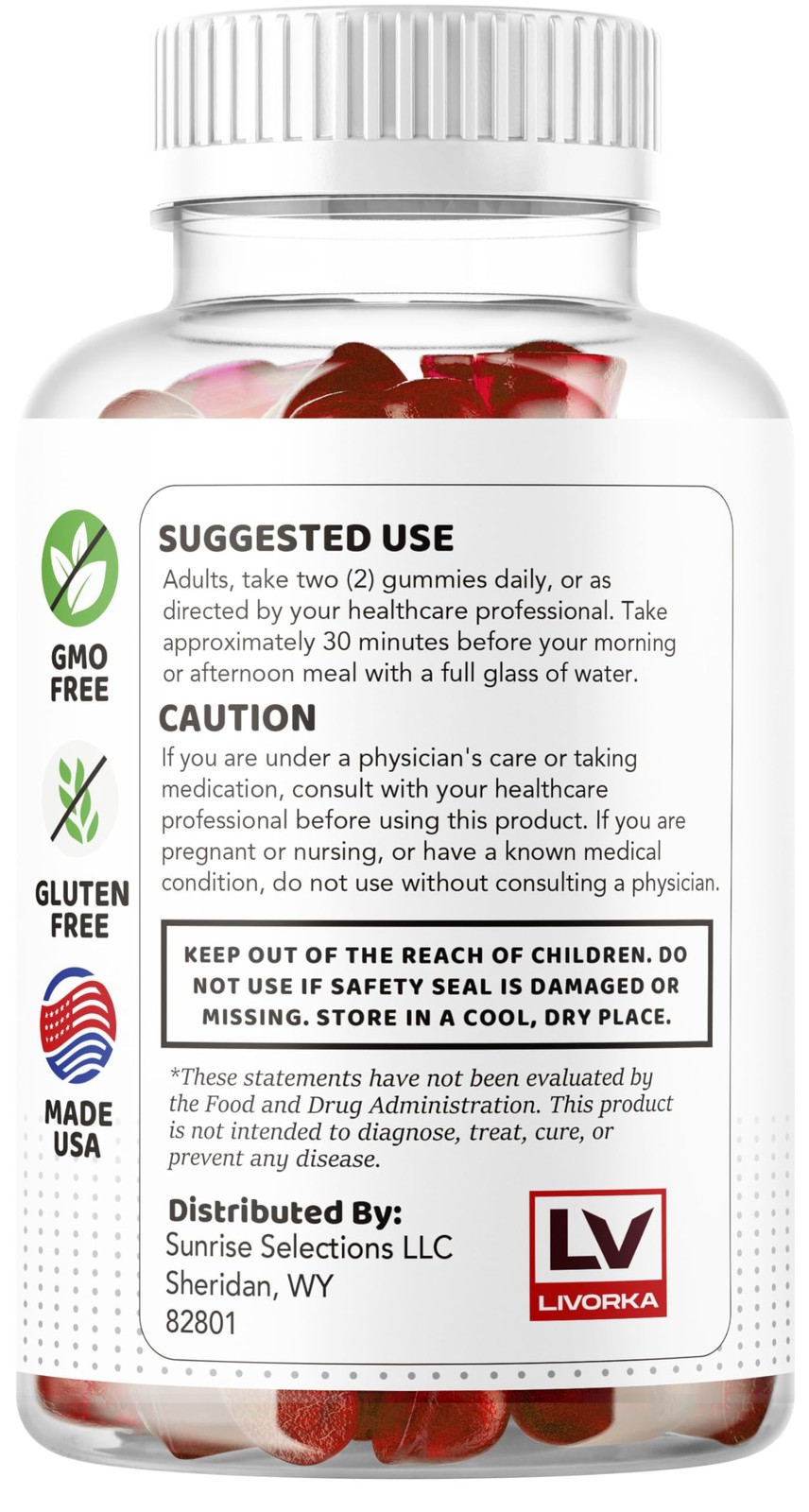 (3 Pack) Vital Grow XL Male Gummies – Men’s Performance 60 Count (Pack of 3)