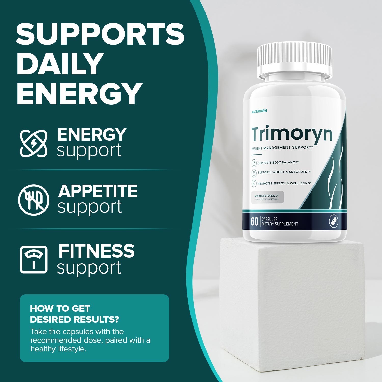(1 Pack) Trimoryn Capsules – Advanced Formula Supplement Pills Daily Health