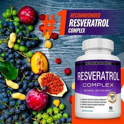 Resveratrol Supplement 1800mg Natural Antioxidant