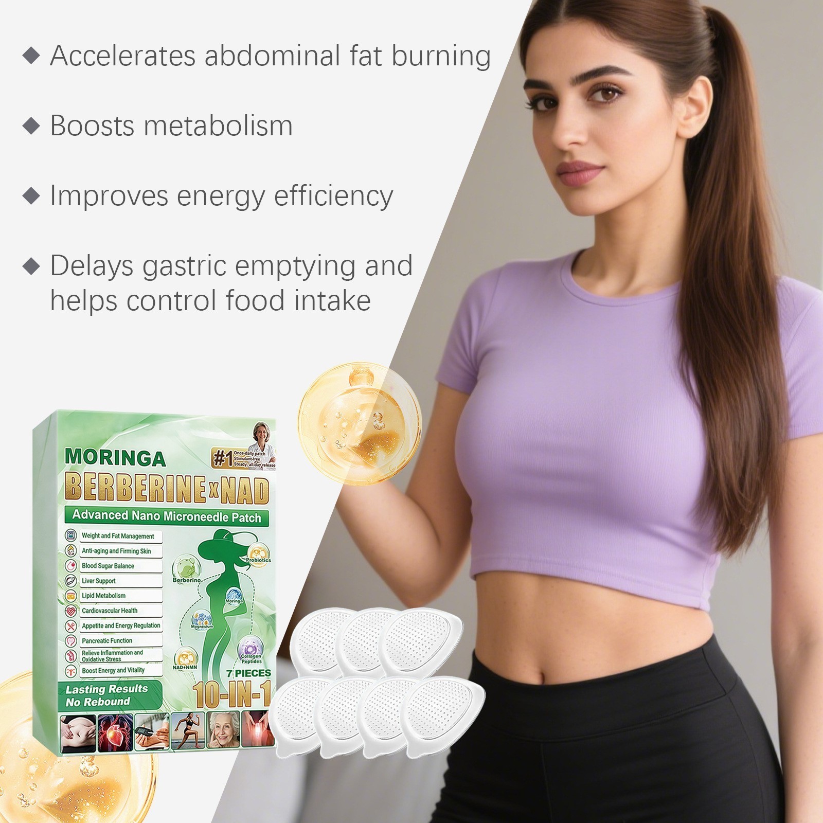 Nad + Moringa x Berberine Patches
