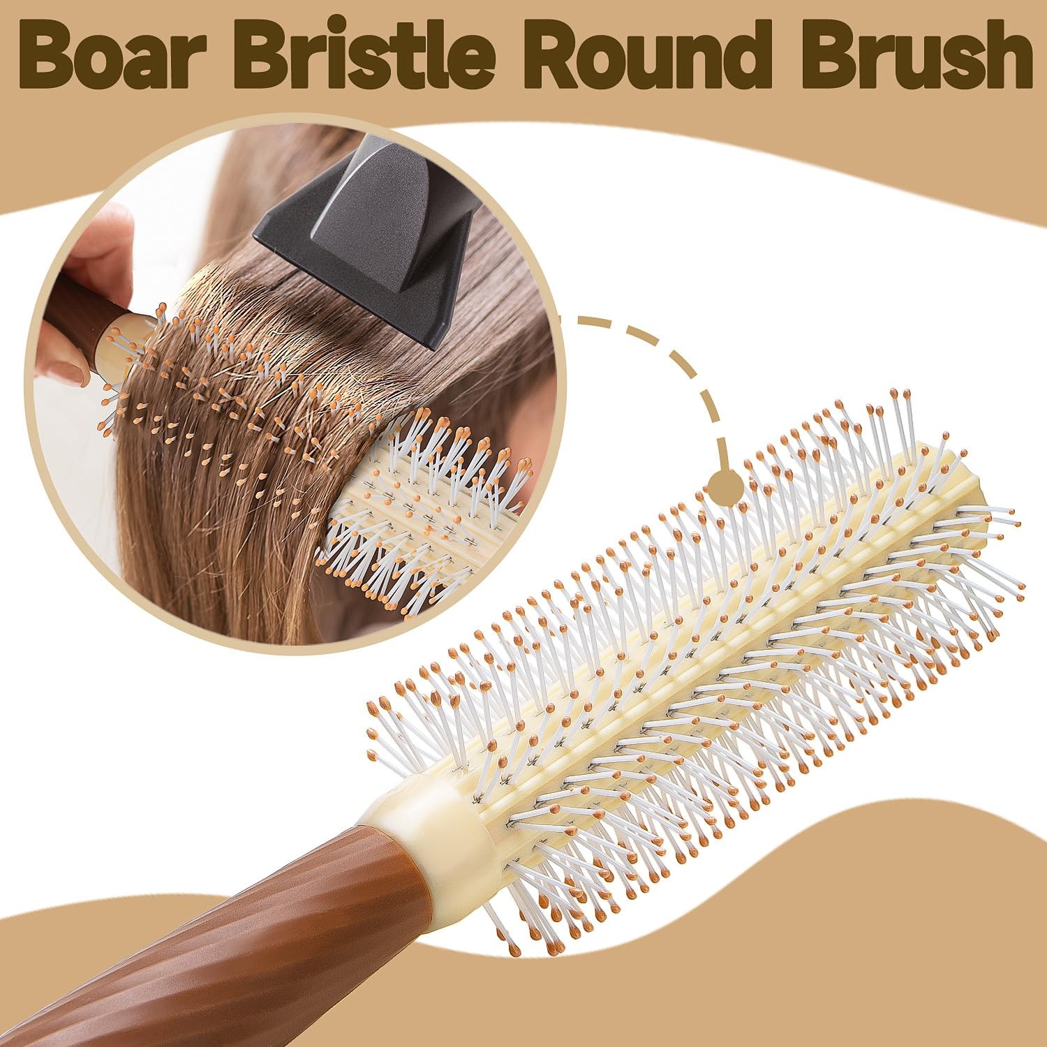1 Set 4 Pcs Hair Brush and Comb Set for Girls, Comb Mirror Set, Hair Brush Se…