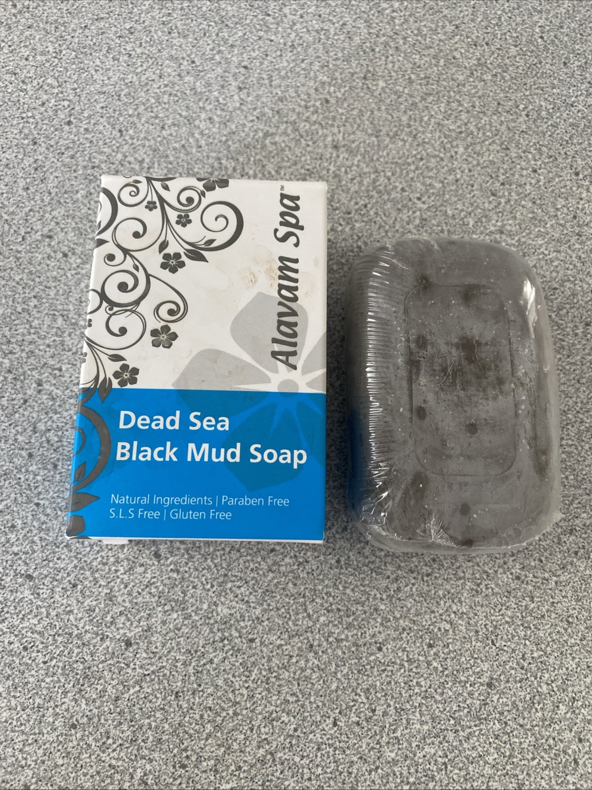 New! Sealed 4 Oz Alavam Spa Dead Sea Black Mud Bar Soap Natural Made In Israel