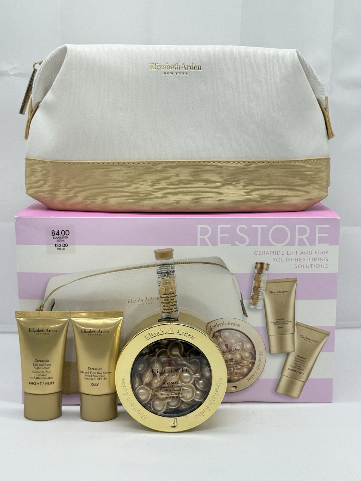 Elizabeth Arden Ceramide Lift & Firm Youth – Restoring Set (4 Pcs + 1 Bag)