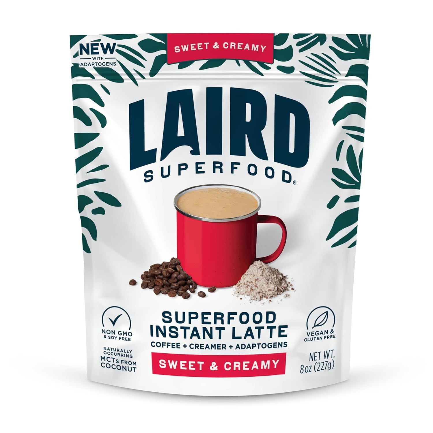 Protein Instant Latte, Sweet & Creamy, Non-Dairy, Superfood Creamer and Coffee,