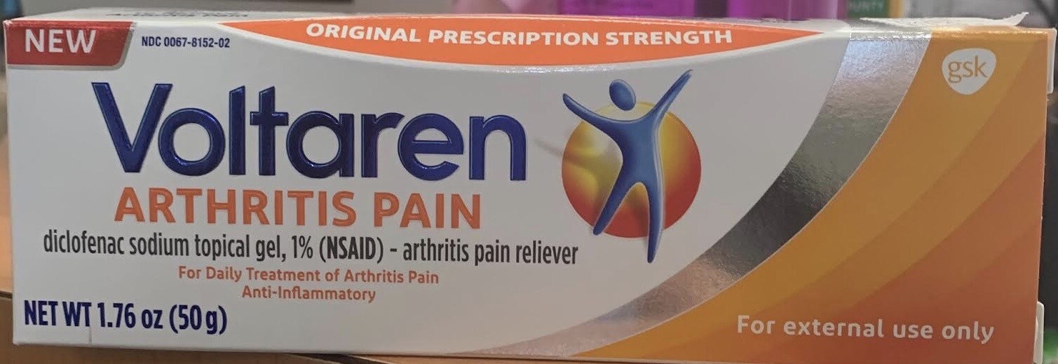 Arthritis Pain Topical Gel 50g (1.7oz) always fresh (4 Pack)