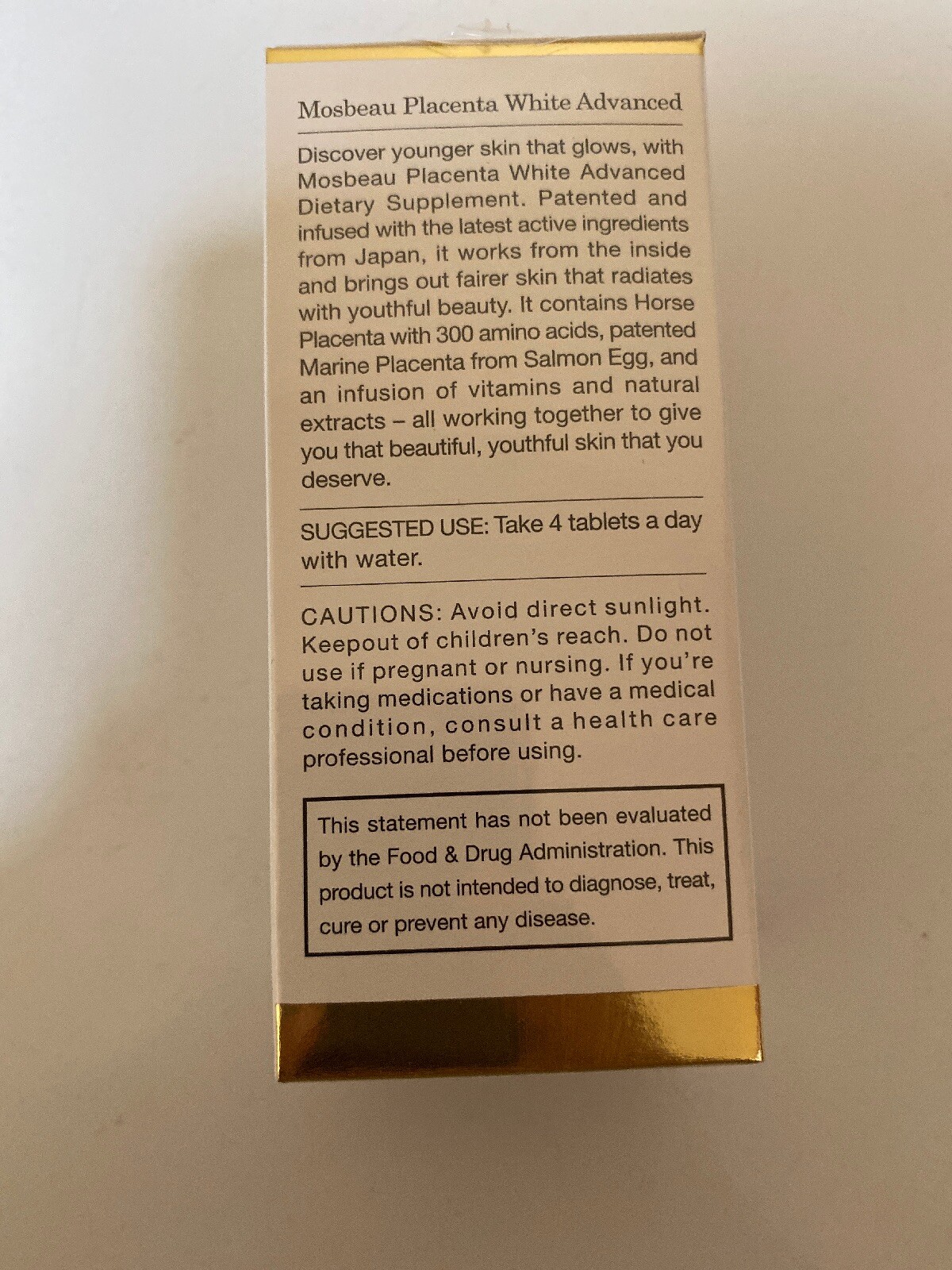 Mosbeau Placenta White Advanced Skin Whitening Tablets