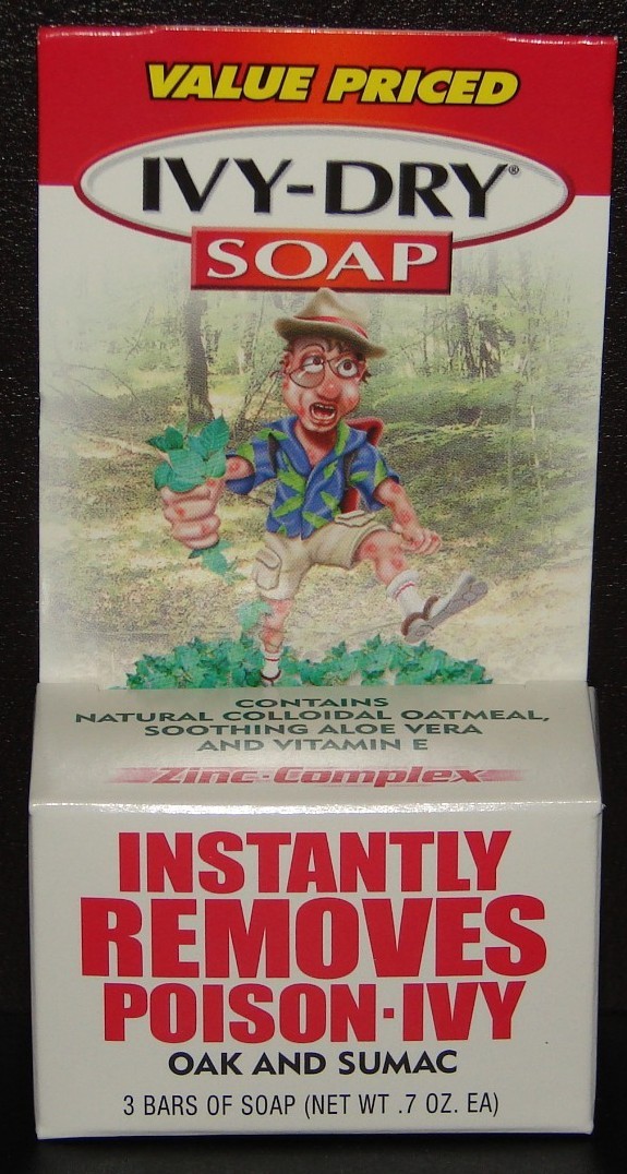 Ivy Dry Soap (Instantly Removes Poison Ivy/Sumac/Oak) 3 Bars of 0.7oz Soap