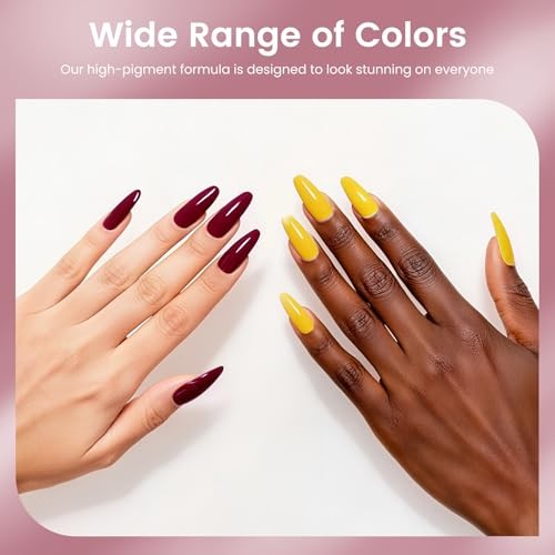 30 PCS Gel Nail Polish, 24 Colors Soak Off Gel Nail Polish Set Pink Blue with