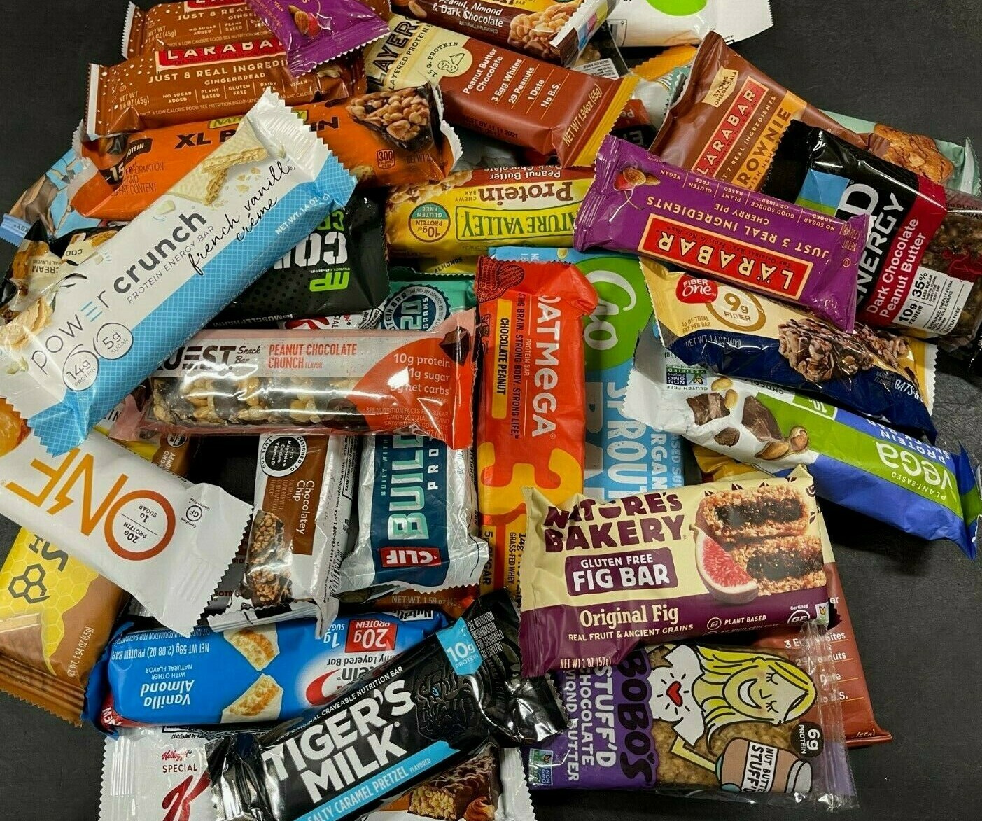 90 Assorted Brand – ENERGY NUTRITION PROTIEN BARS – Nature valley/Clif/RX/Kind
