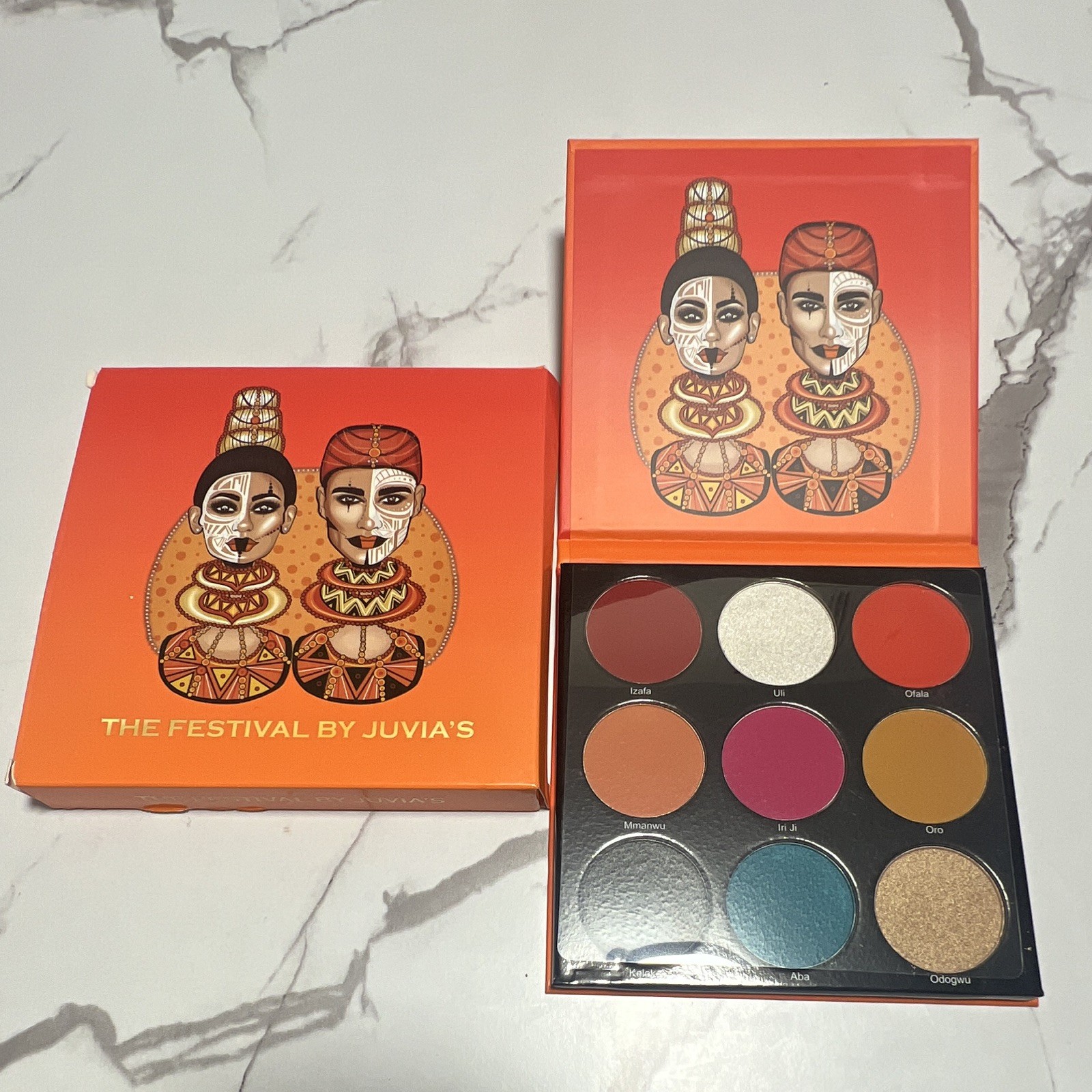 Juvia’s The Festival Eyeshadow Palette Pressed Powder Shimmer 1.14 oz