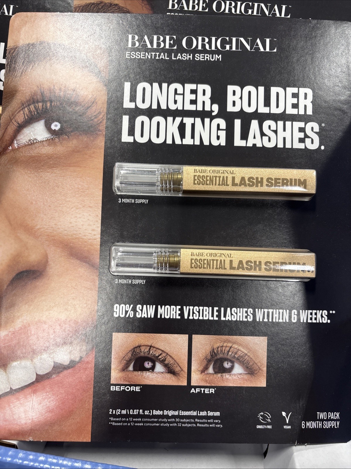 BABE ORIGINAL Essential Eyelash serum 0.07 fl oz/2ml 6 Month Supply