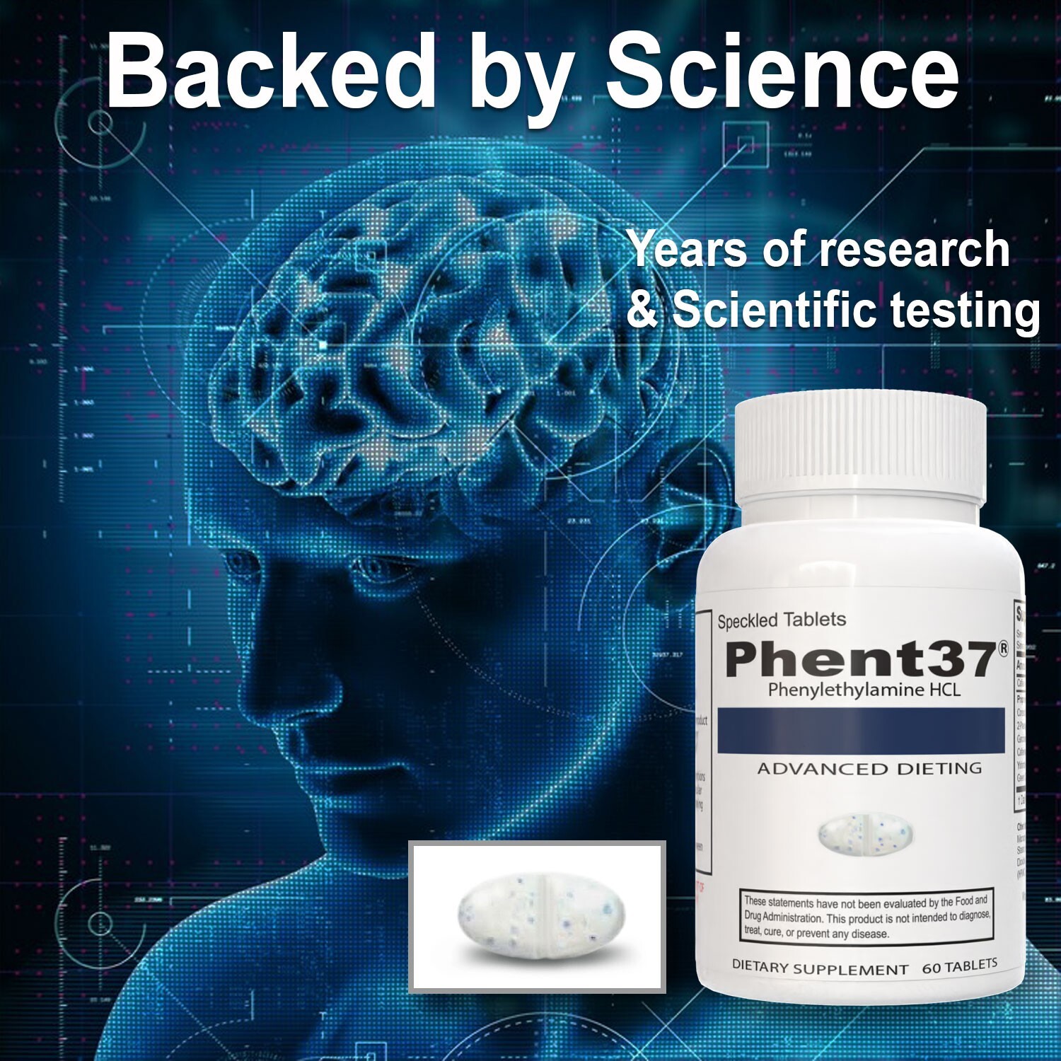 1 Bottle – Phent37 – Diet Pills Fat Burner, Weight Loss Formula
