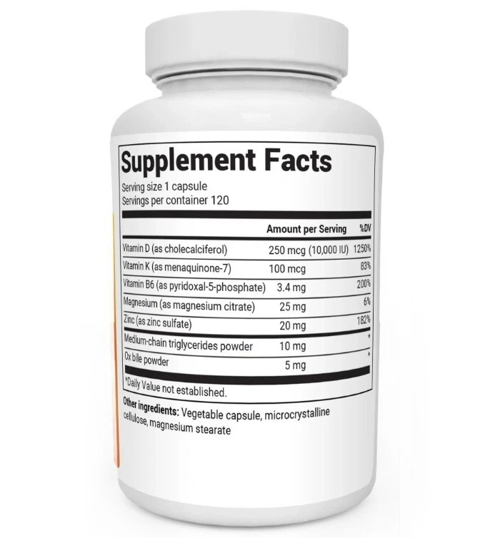 2 PACK-Dr. Berg’s D3 & K2 Vitamin, 10,000 IU, 100 mcg per serving, 120 Capsules