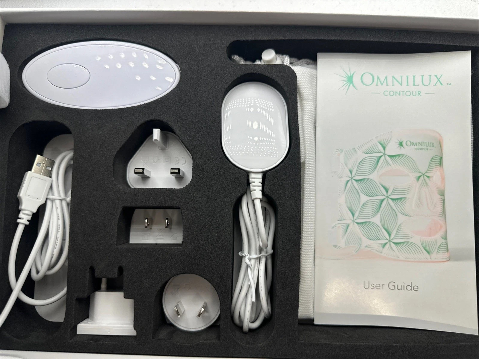 OMNILUX Contour FACE LED Light Therapy Mask Anti-Aging -full Original Kit