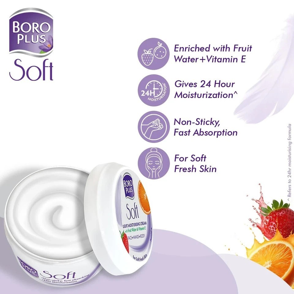 BOROPLUS Soft Ayurvedic Antiseptic Cream Non-Sticky, Non-Oily- 100ML