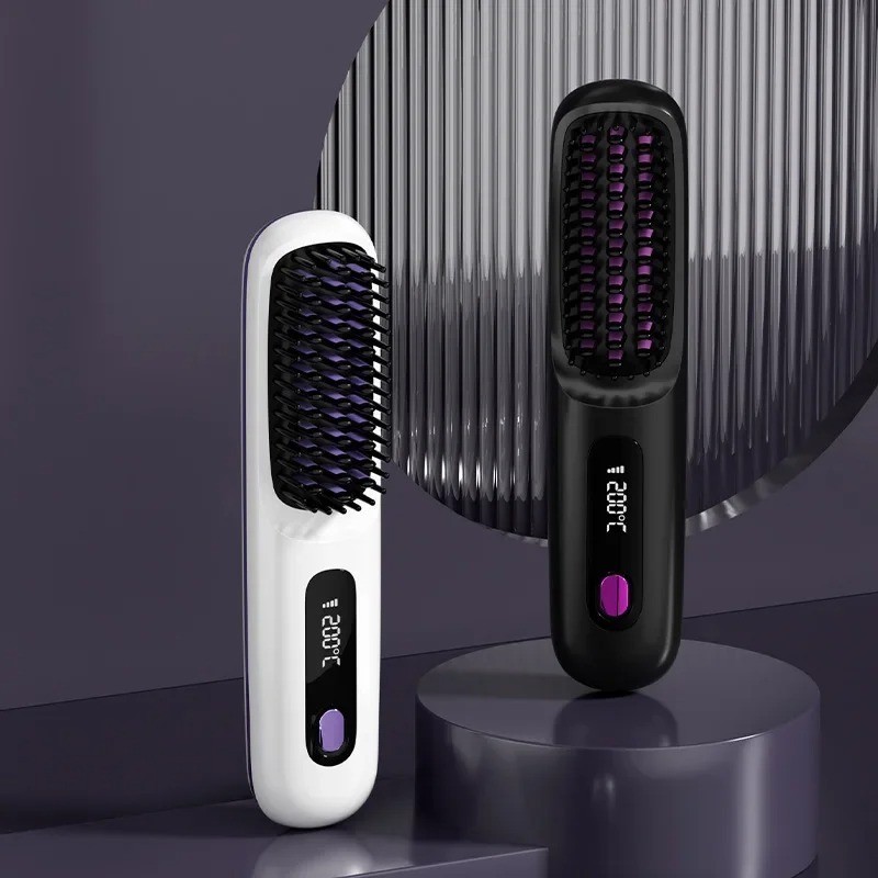 Hot Cordless Rechargeable Mini Hair Straightener – Go Brush Pro Numoya Wand