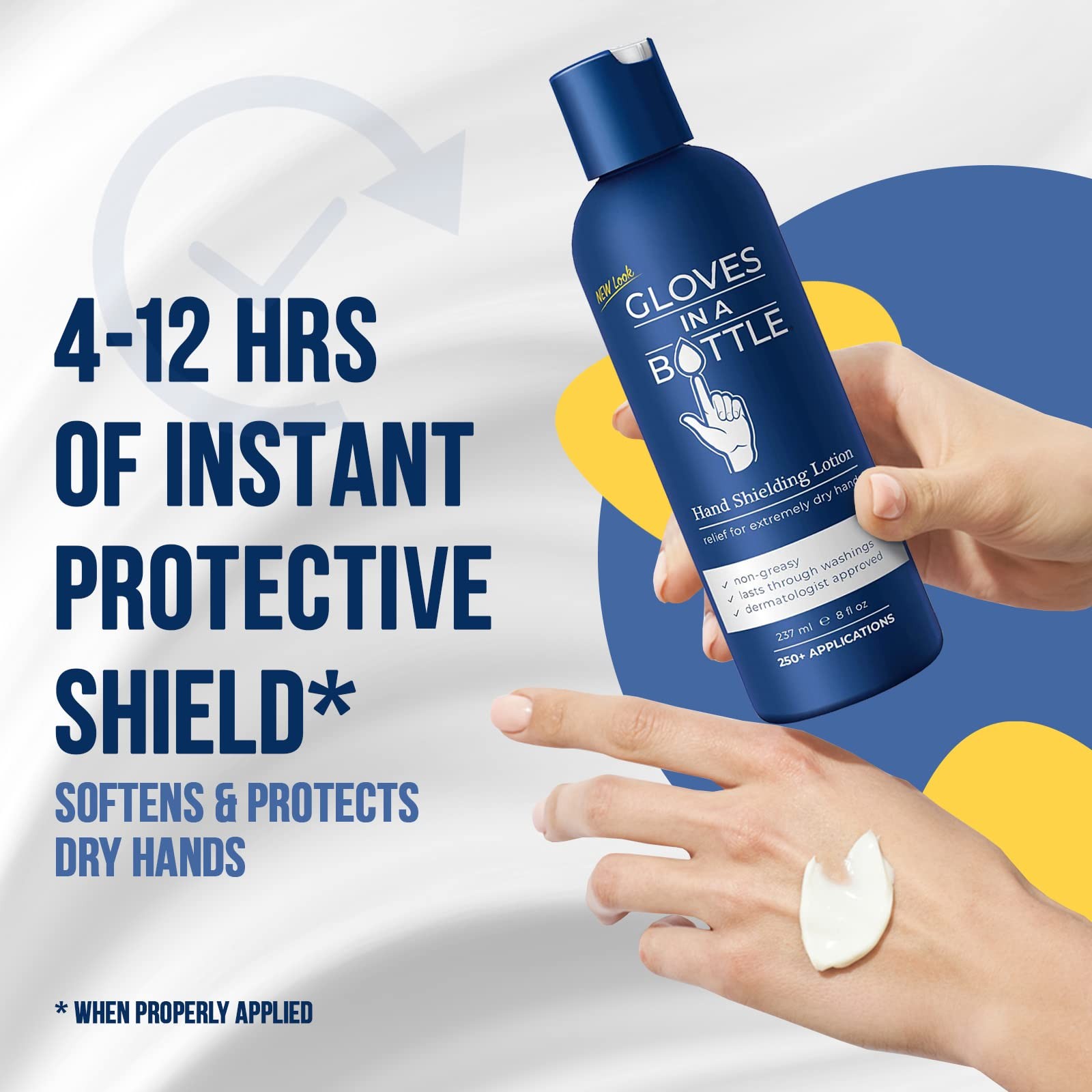 Gloves In A Bottle Shielding Lotion – Long-Lasting 8 Ounce (Pack of 1), 8 oz