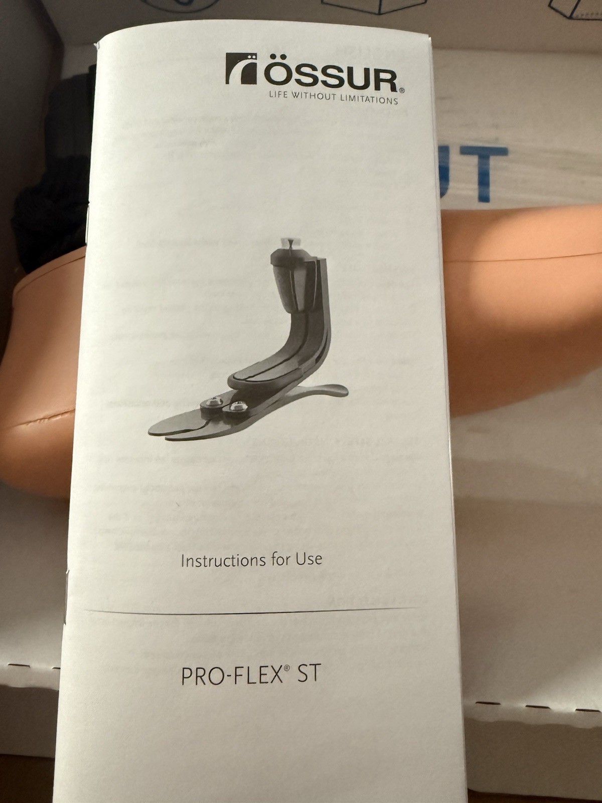 Össur Pro-Flex ST Foot Orthosis Prosthesis 27L Left Beige/Black PST0627L CAT 6
