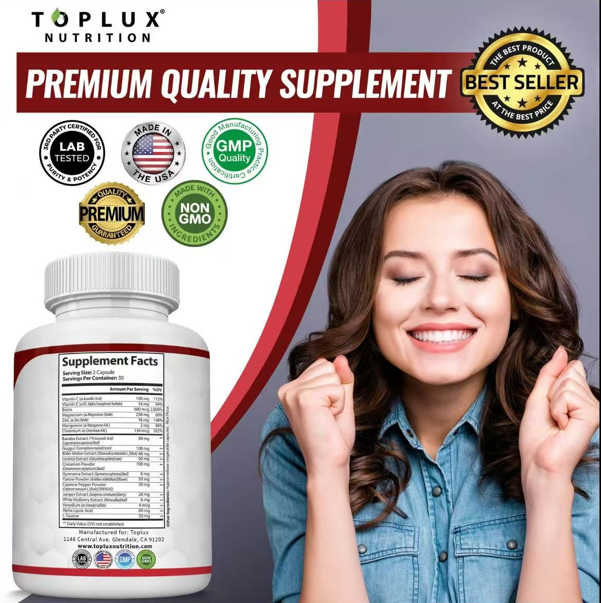 TopLux Organic Beet Root 2040mg-90Tablets – Energy, Circulation 8Antioxidant