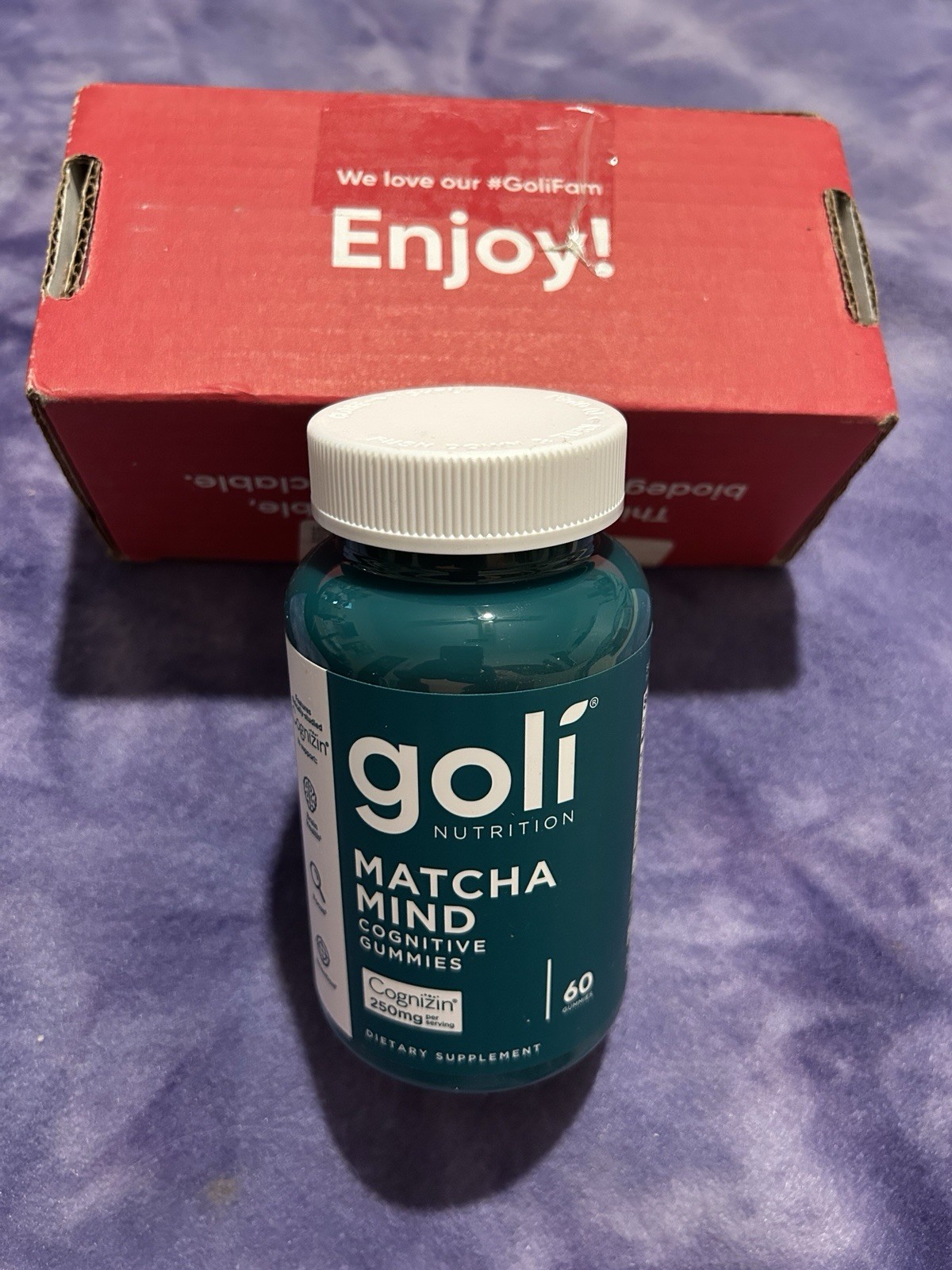 Goli MATCHA MIND Focus Attention Brain Health Cognizin 60 Gummies. Exp 12/2027