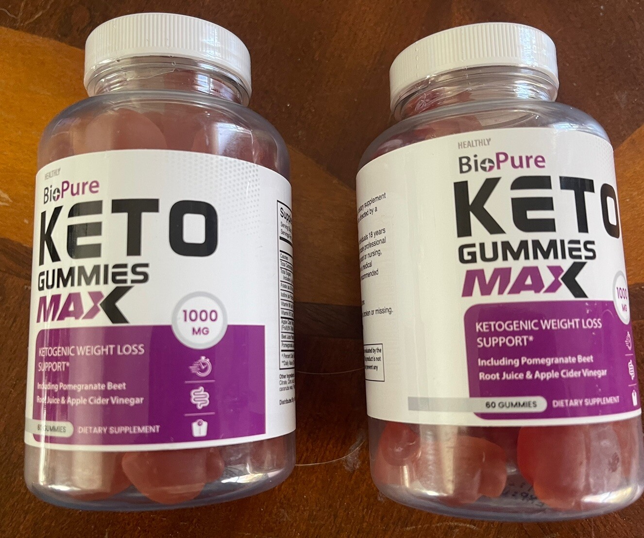 BioPure Keto Gummies – 1000mg- 60 Gummies – Expires 01/2025