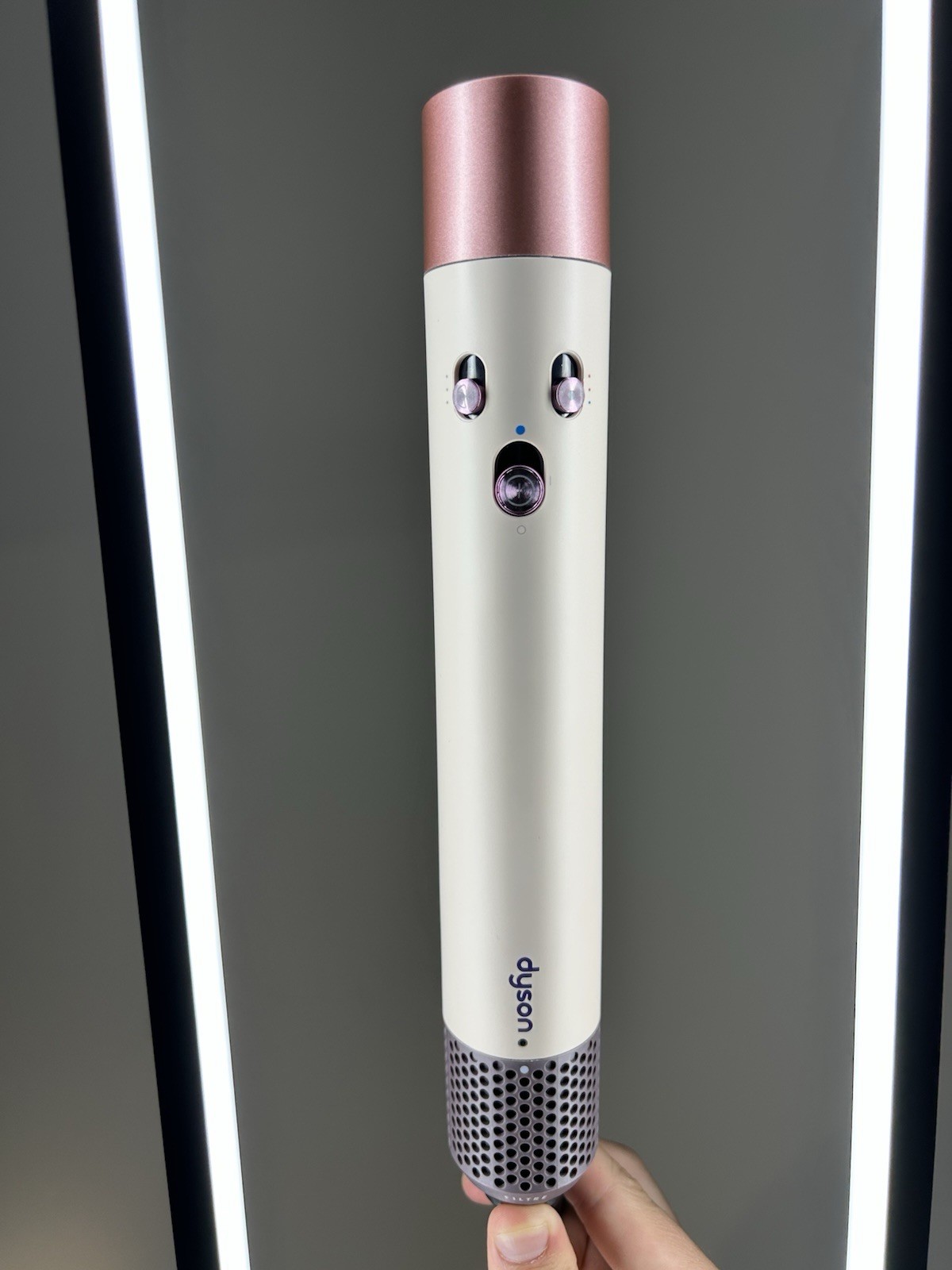 USED Dyson Airwrap Ceramic Pink / Rose Gold Straight + Wavy Air Wrap